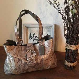 Coach Python Embossed Carry All